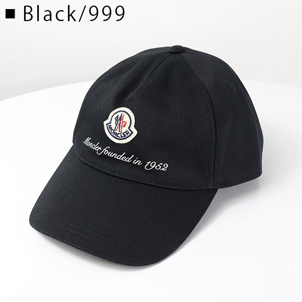 ☆MONCLER ベースボールキャップ ブラック スタッズロゴ MONCLER（モンクレール） Baseball Cap ベースボールキャップ 帽子