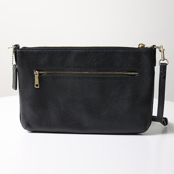 コーチ ショルダーバッグ ステッチ スエード 切替 斜め掛け サコッシュ