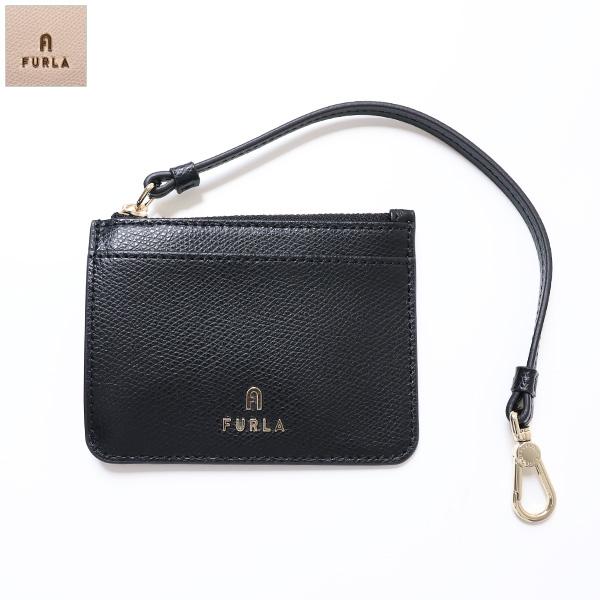 カメリア FURLA（フルラ） CAMELIA S ZIPPED CARD CASE W/STRAP カメリア カード