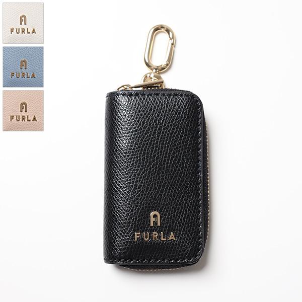 【未使用級】フルラ カメリア L字ファスナー キーケース レザー アーチロゴ FURLA（フルラ） CAMELIA KEYCASE CHARM カメリア キーケース レザー