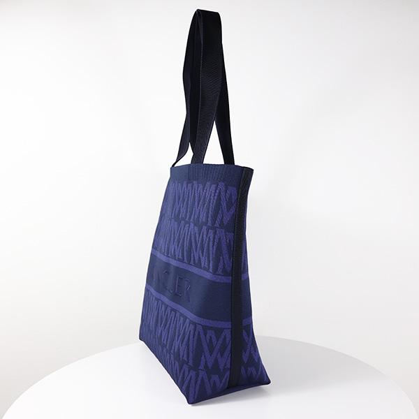MONCLER モンクレール Knit Tote Bag ニット トートバッグ 鞄 大容量 A4サイズ収納可能 ロゴ刺繍 メンズ レディース ユニセックス 5D00010 M4078の画像