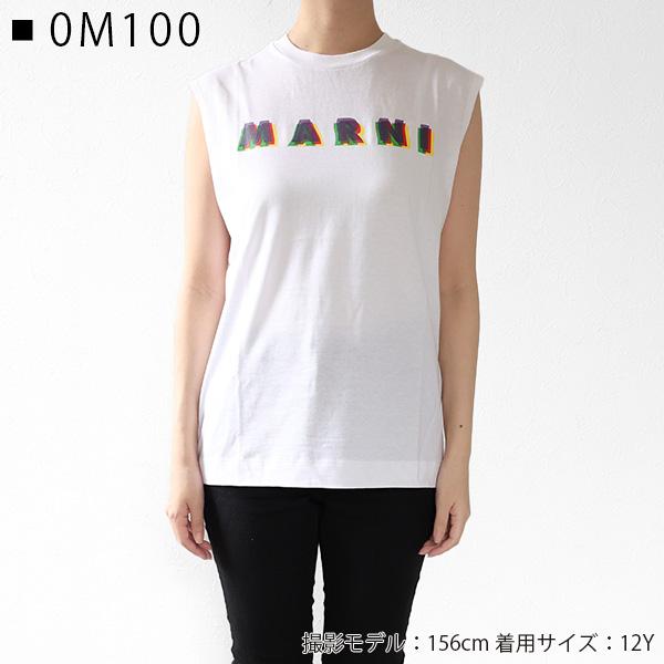 MARNI（マルニ） Rainbow Logo Sleeveless Shirt ノースリーブ クルー