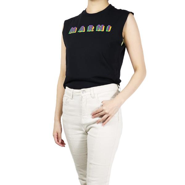 MARNI（マルニ） Rainbow Logo Sleeveless Shirt ノースリーブ クルー
