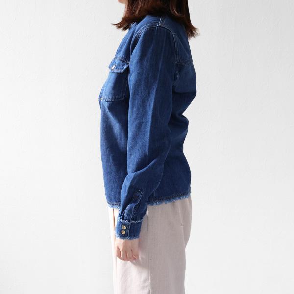 Chloe（クロエ） Frayed Denim Shirts フレイド デニムシャツ 長袖