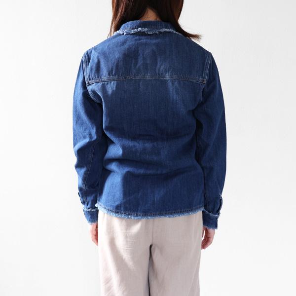Chloe（クロエ） Frayed Denim Shirts フレイド デニムシャツ 長袖