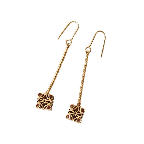 即発送/アナグラムロゴ　ドロップピアス ゴールド LOEWE - ロエベ LOEWE アナグラム ドロップ ピアス ANAGRAM