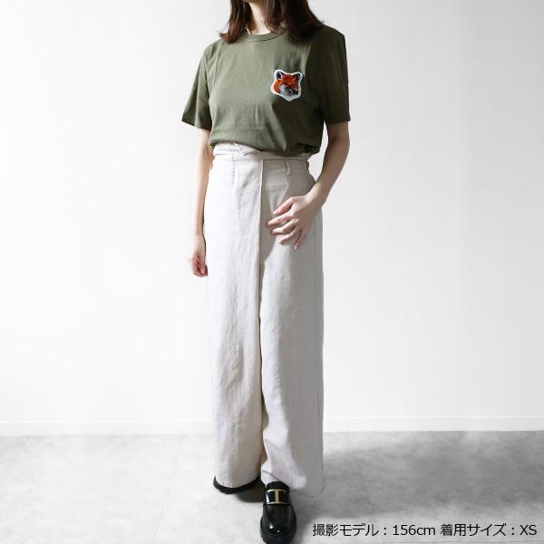 MAISON KITSUNE（メゾン キツネ） Large Velvet Fox Head Patch T
