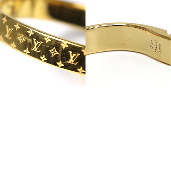 LOUIS VUITTON ルイヴィトン カフナノグラム バングル 楽天市場】LOUIS VUITTON ルイ ヴィトン カフ ナノグラム バングル