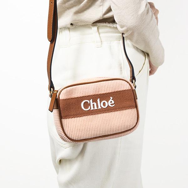 Chloe（クロエ） Corduroy Logo Shoulder Bag コーデュロイ ロゴ 