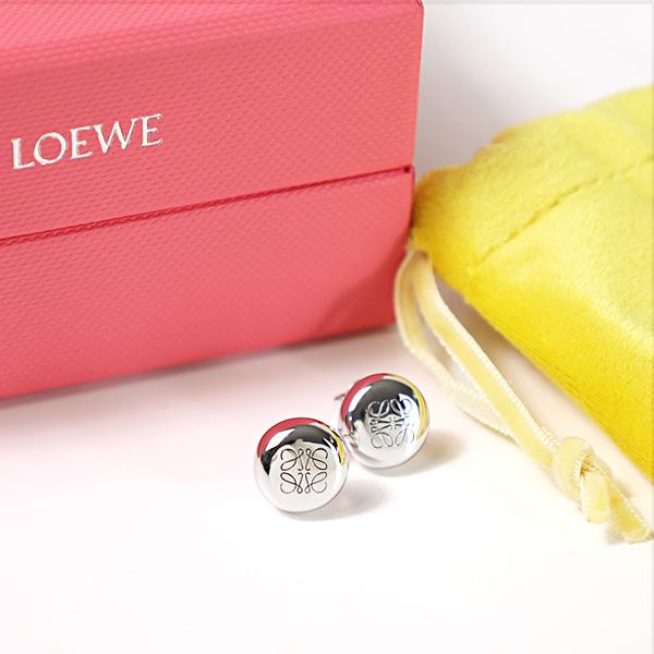 LOEWE ロエベ Anagram Pebble Stud Earrings アナグラム ペブル