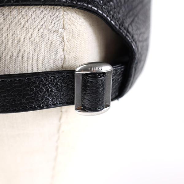 CELINE（セリーヌ） Logo Leather Baseball Cap カーフスキン ベース