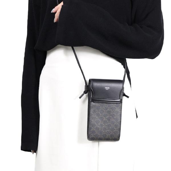 CELINE セリーヌ Phone Pouch フラップ付きモバイルポーチ CELINE セリーヌ Phone Pouch フラップ付きモバイルポーチ