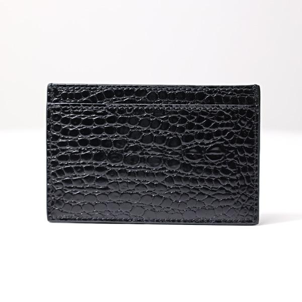 CELINE（セリーヌ） Crocodile Embossed Card Holder カードケース