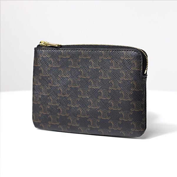 【HK】CELINE コイン＆カードポーチ / トリオンフキャンバス CELINE セリーヌ Triomphe Canvas Coin Card Pouch コインケース