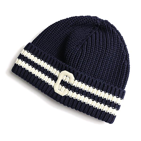 CELINE（セリーヌ） Cotton Intial Beanie ビーニー ニット帽 ニット