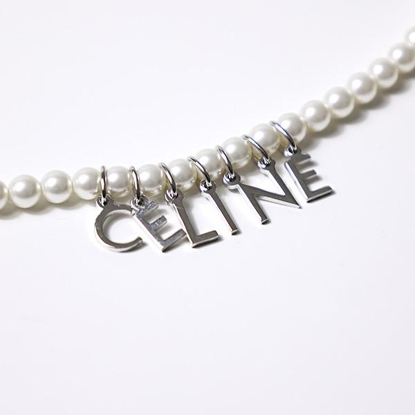 CELINE セリーヌ Grass Pearl Monochroms Necklace ネックレス CELINE セリーヌ Grass Pearl Monochroms Necklace ネックレス