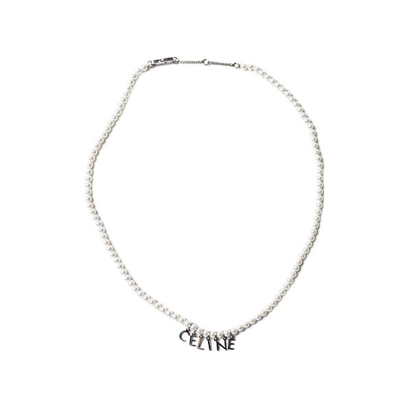 CELINE セリーヌ Grass Pearl Monochroms Necklace ネックレス CELINE セリーヌ Grass Pearl Monochroms Necklace ネックレス