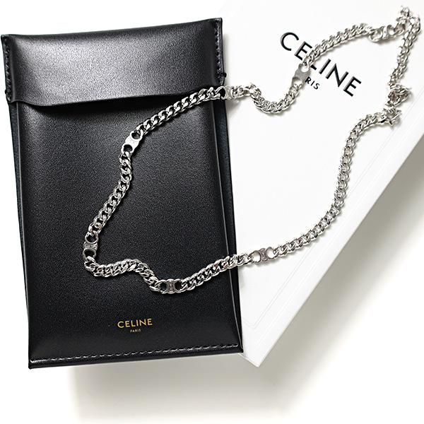 ✨極美品✨セリーヌ　トリオンフ　グルメット　スモールチェーン　ネックレス CELINE（セリーヌ） Triomphe Small Gourmette Necklace ネックレス