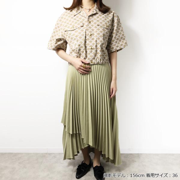 CELINE セリーヌ Triomphe Cropped Shirts クロップドシャツ