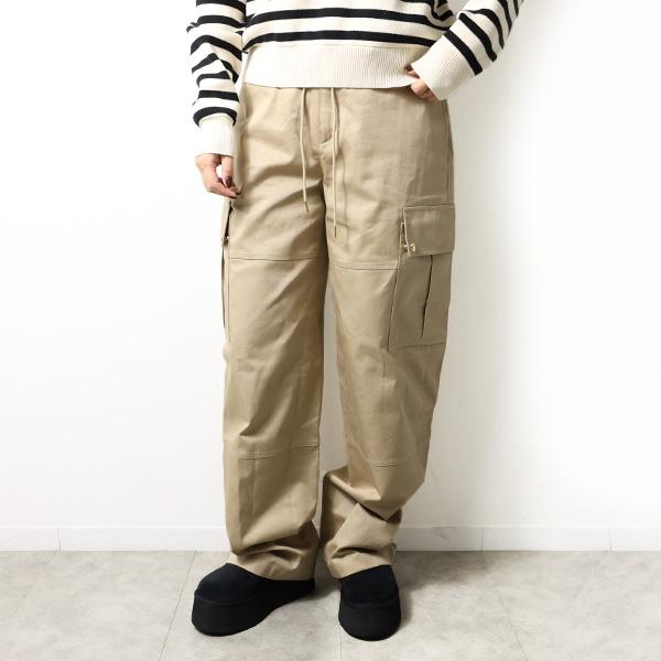 美品 CELINE カーゴ ショーツ / テクニカル コットン 40 ベージュ CELINE（セリーヌ） Cotton Twill Cargo Pants カーゴパンツ