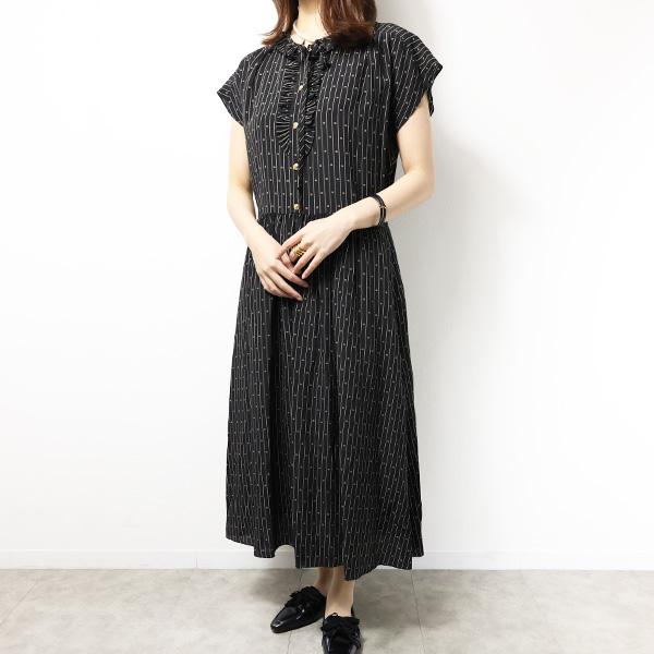 CELINE（セリーヌ） Triomphe Stripe Silk Dress ワンピースドレス