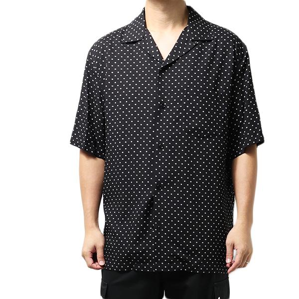 CELINE セリーヌ Hawaiian Shirts プリントビスコース ハワイアンシャツ 半袖 ポケット付き オープンカラー ルーズフィット トップス メンズ 2C946313V 38CEの画像