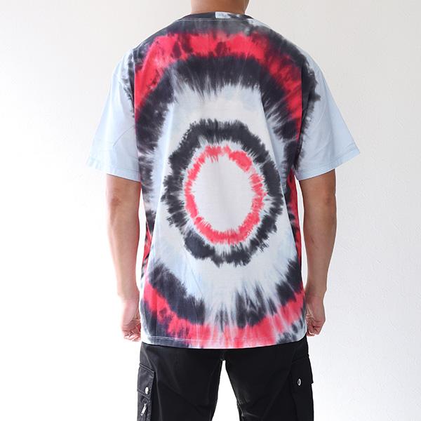 CELINE セリーヌ Tie-Dye Loose T-Shirts ルーズTシャツ タイダイ Tシャツ 半袖 ロゴT カットソー クルーネック トップス コットン メンズ 2X65M871W 01RAの画像