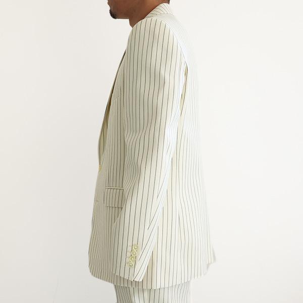 CELINE セリーヌ Striped Wool Classic Jacket ストライプウール