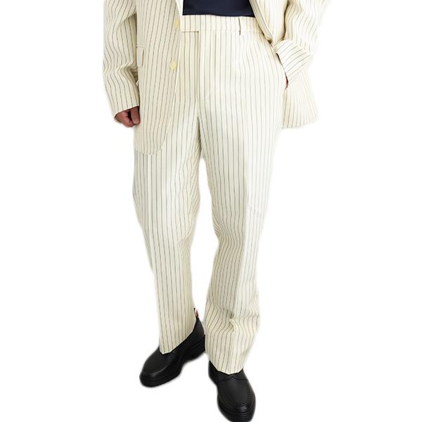 CELINE セリーヌ Striped Wool Classic Pants ストライプウール クラシックパンツ ミッドライズ フレアレッグ ウール ロングパンツ ボトムス 2P171098N 60EBの画像