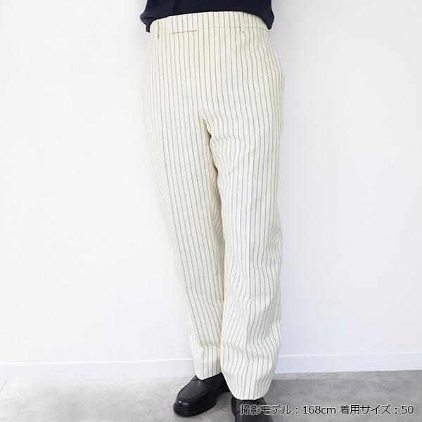 CELINE セリーヌ Striped Wool Classic Pants ストライプウール クラシックパンツ ミッドライズ フレアレッグ ウール ロングパンツ ボトムス 2P171098N 60EBの画像