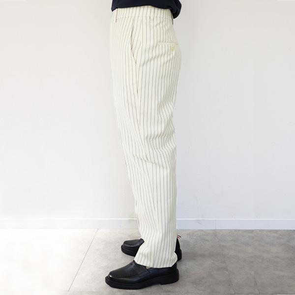 CELINE セリーヌ Striped Wool Classic Pants ストライプウール クラシックパンツ ミッドライズ フレアレッグ ウール ロングパンツ ボトムス 2P171098N 60EBの画像