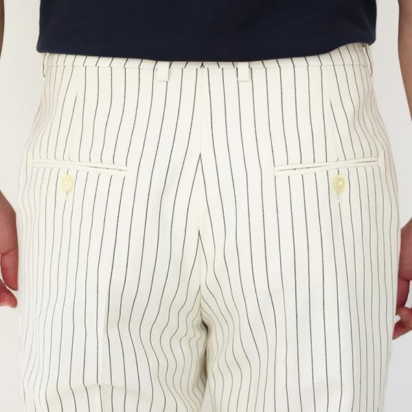 CELINE セリーヌ Striped Wool Classic Pants ストライプウール クラシックパンツ ミッドライズ フレアレッグ ウール ロングパンツ ボトムス 2P171098N 60EBの画像