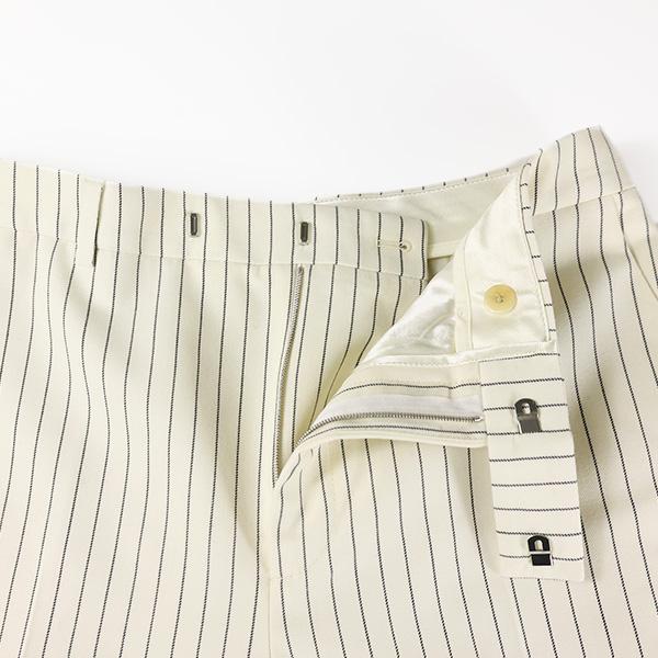 CELINE セリーヌ Striped Wool Classic Pants ストライプウール クラシックパンツ ミッドライズ フレアレッグ ウール ロングパンツ ボトムス 2P171098N 60EBの画像