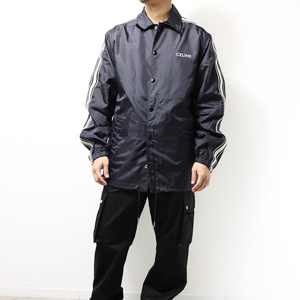 セリーヌ　イニシャルプリント ルーズ ナイロン コーチ ジャケット50 CELINE(セリーヌ) イニシャルプリントルーズナイロン コーチジャケット