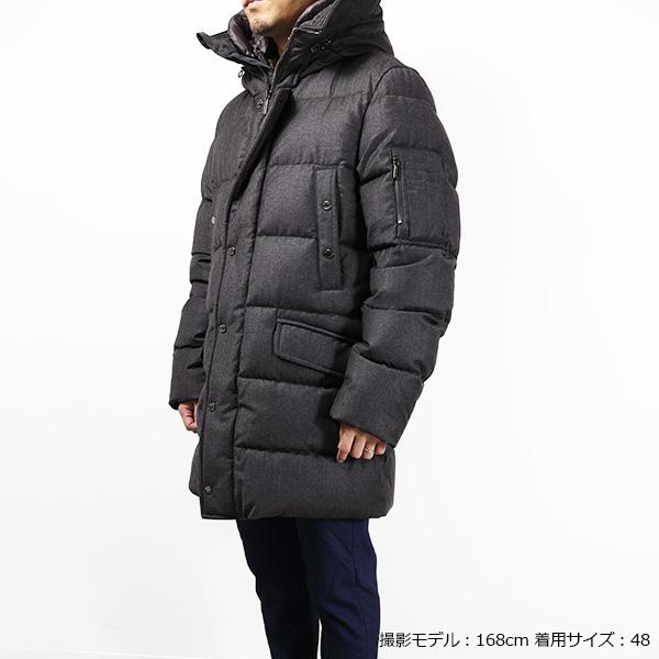 未使用級✨MOORERムーレー FLAVIA-MRW カシミヤダウン42 グレー MOORER（ムーレー） 高級 ダウンジャケット メンズ ダウン ミドル