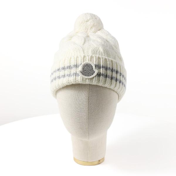 MONCLER（モンクレール） Stripes Beanie ビーニー ニット帽 帽子 リブ