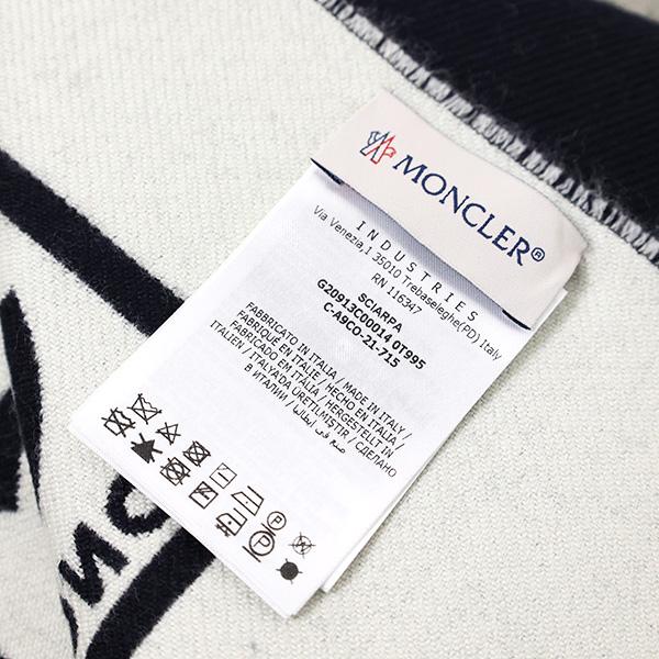 MONCLER（モンクレール） Logo Scarf マフラー ストール フリンジ