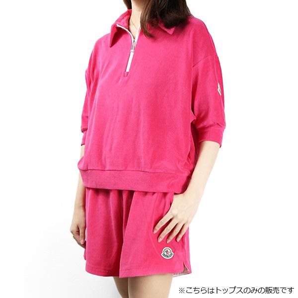 MONCLER（モンクレール） Logo Zip up Polo Shirts テリーコットン