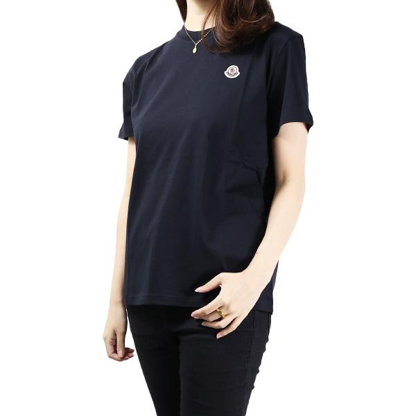 MONCLER モンクレール Logo Patch T-Shirts Tシャツ 半袖 ロゴT カットソー クルーネック トップス コットン ロゴ キッズ 大人もOK レディース 8C00018 83907の画像
