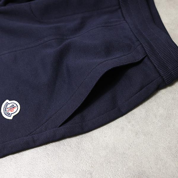 MONCLER モンクレール Sweat Pants スウェットショートパーツ ロゴパッチ スウェット ショートパンツ ボトムス キッズ 男の子 大人もOK メンズ 8H00010 809AGの画像