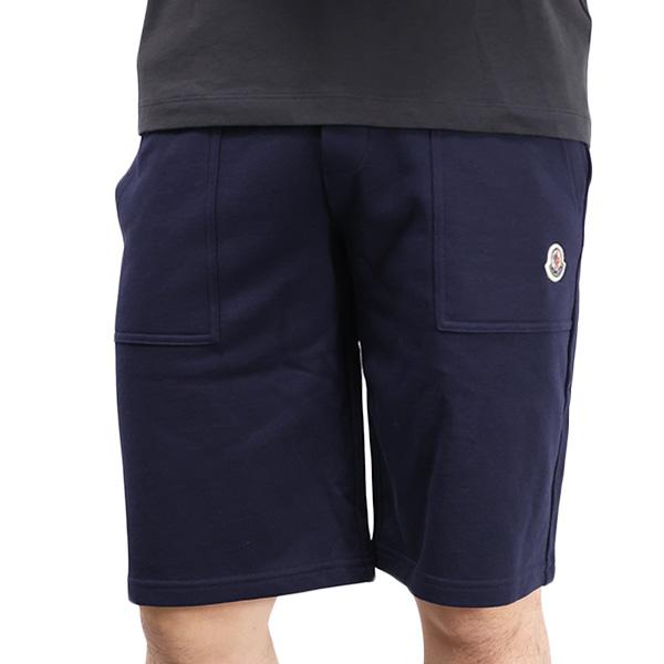 MONCLER モンクレール Sweat Pants スウェットショートパーツ ロゴパッチ スウェット ショートパンツ ボトムス キッズ 男の子 大人もOK メンズ 8H00010 809AGの画像