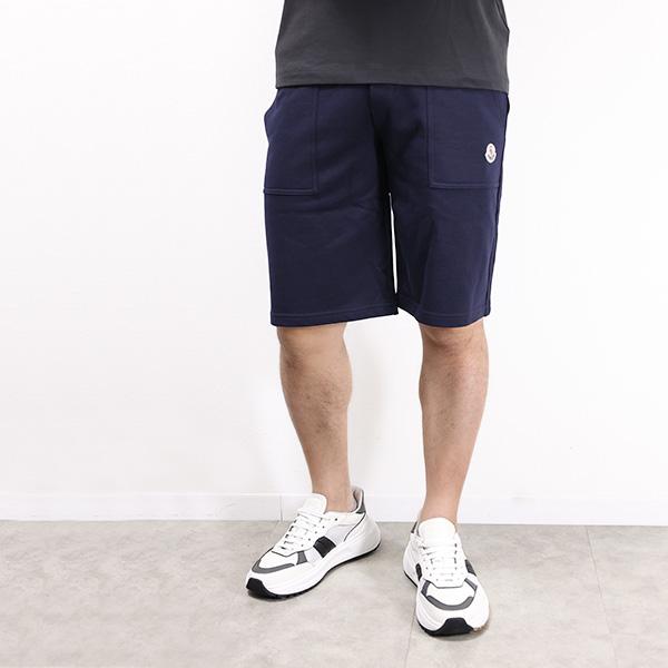 MONCLER モンクレール Sweat Pants スウェットショートパーツ ロゴパッチ スウェット ショートパンツ ボトムス キッズ 男の子 大人もOK メンズ 8H00010 809AGの画像