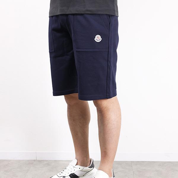 MONCLER モンクレール Sweat Pants スウェットショートパーツ ロゴパッチ スウェット ショートパンツ ボトムス キッズ 男の子 大人もOK メンズ 8H00010 809AGの画像