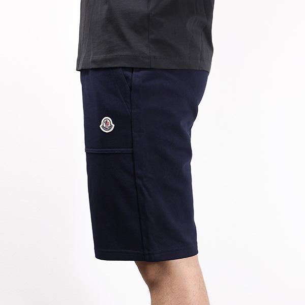 MONCLER モンクレール Sweat Pants スウェットショートパーツ ロゴパッチ スウェット ショートパンツ ボトムス キッズ 男の子 大人もOK メンズ 8H00010 809AGの画像