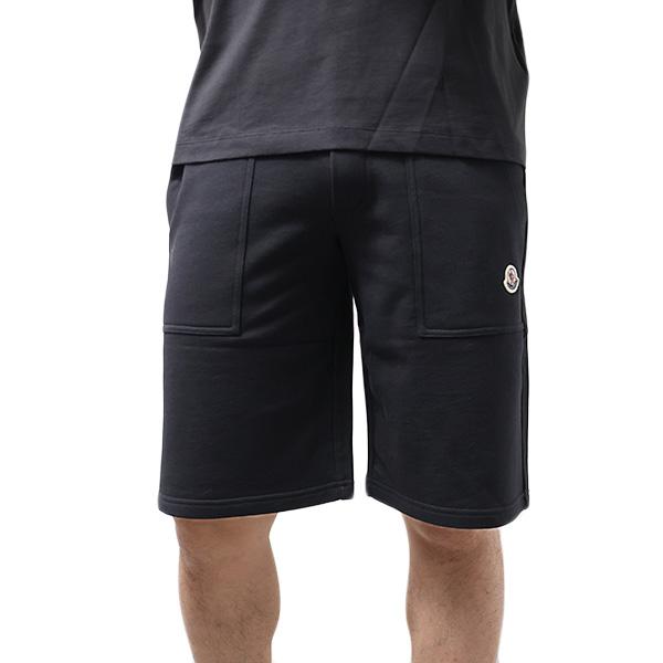 モンクレール　メンズ　ブラック　ショートパンツ MONCLER（モンクレール） Sweat Pants スウェットショートパーツ