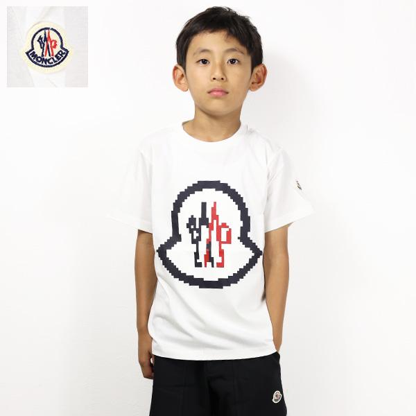 モンクレール キッズ ジュニア ホワイト白Tシャツ 140 10a 【公式通販】