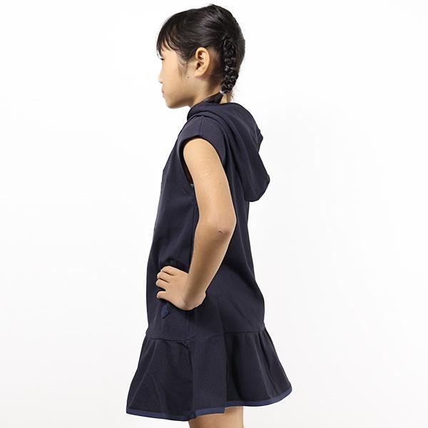 p*e様 モンクレール フード付きワンピース 10A 140cmチルドレン MONCLER（モンクレール） Sweat Dress ドビークロス ワンピース