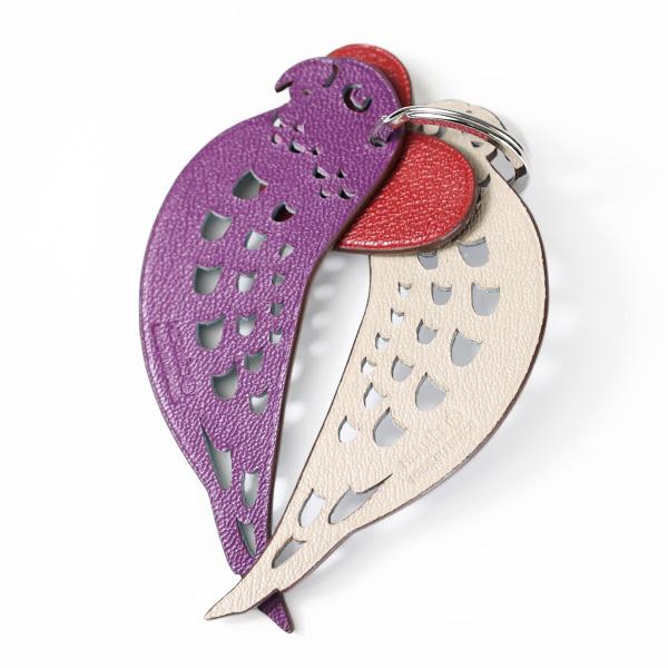 HERMES エルメス Lovebirds Key Ring ラブバード キーホルダー HERMES エルメス Lovebirds Key Ring ラブバード キーホルダー