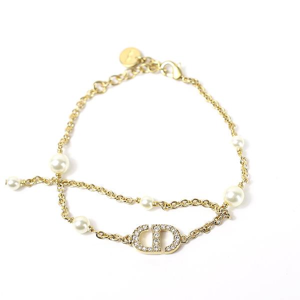 Christian Dior ディオール Petit CD Pearl Bracelet Christian Dior ディオール Petit CD Pearl Bracelet