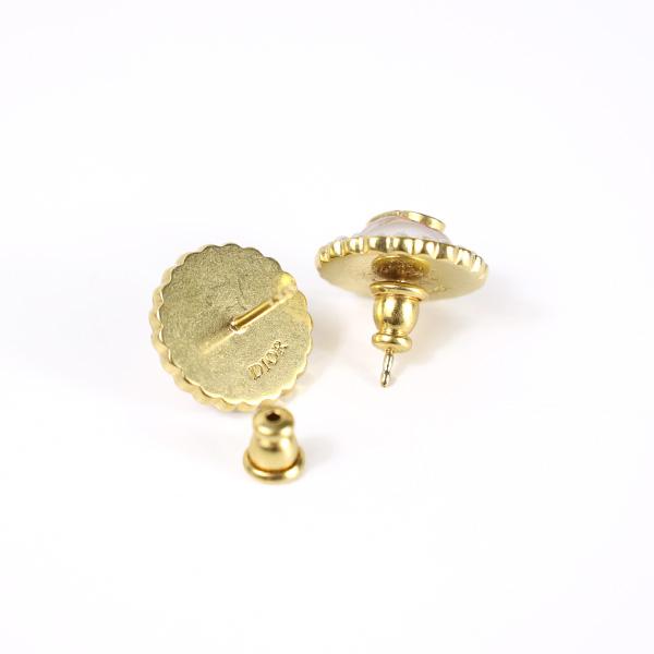 Christian Dior ディオール Petit CD Baroque Stud Earrings Christian Dior ディオール Petit CD Baroque Stud Earrings